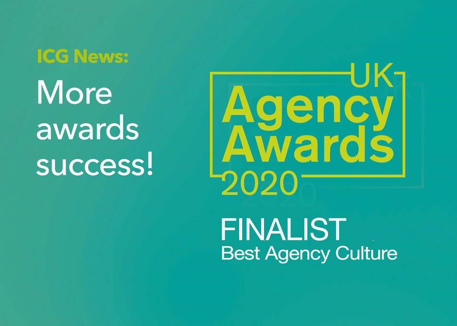 We’re finalists in the UK Agency Awards ICG
